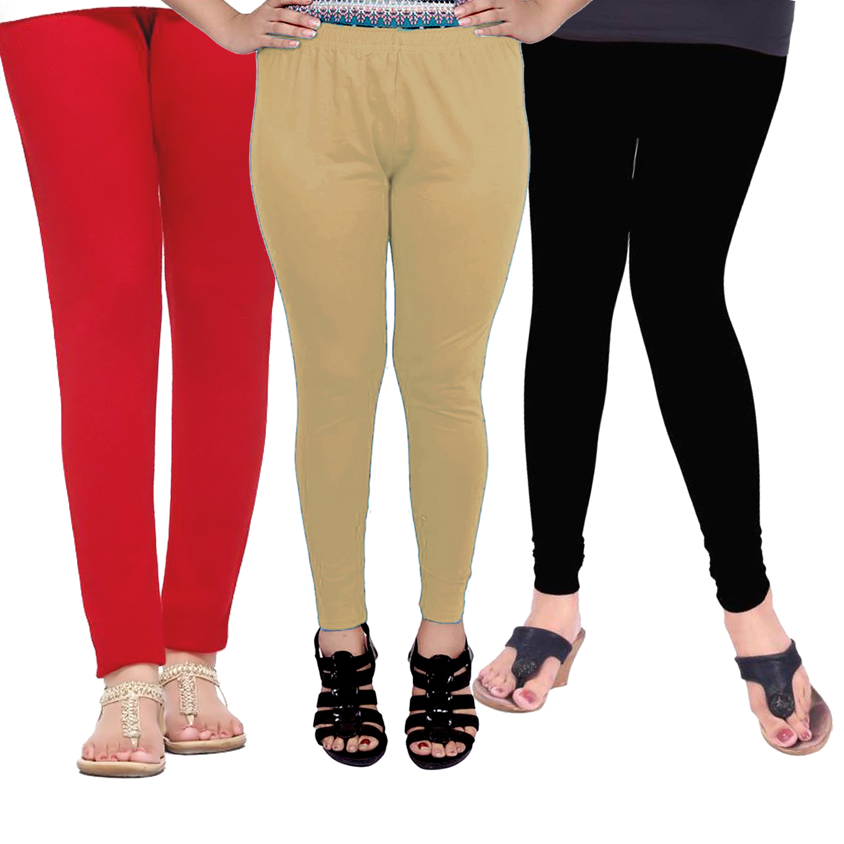 Cotton Legging for Girls (Pack of 3)