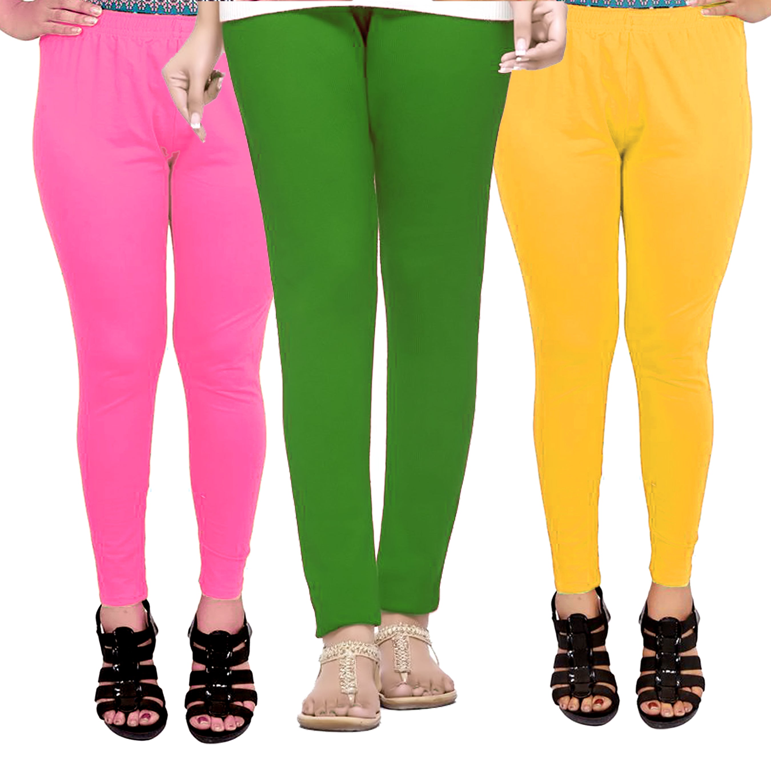 Cotton Legging for Girls (Pack of 3)