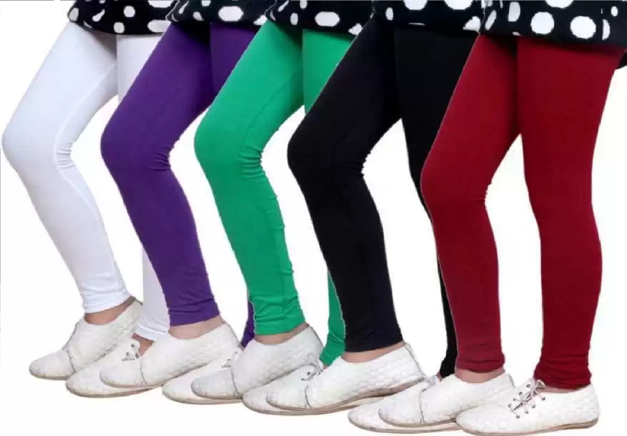 Cotton Legging for Girls (Pack of 5)