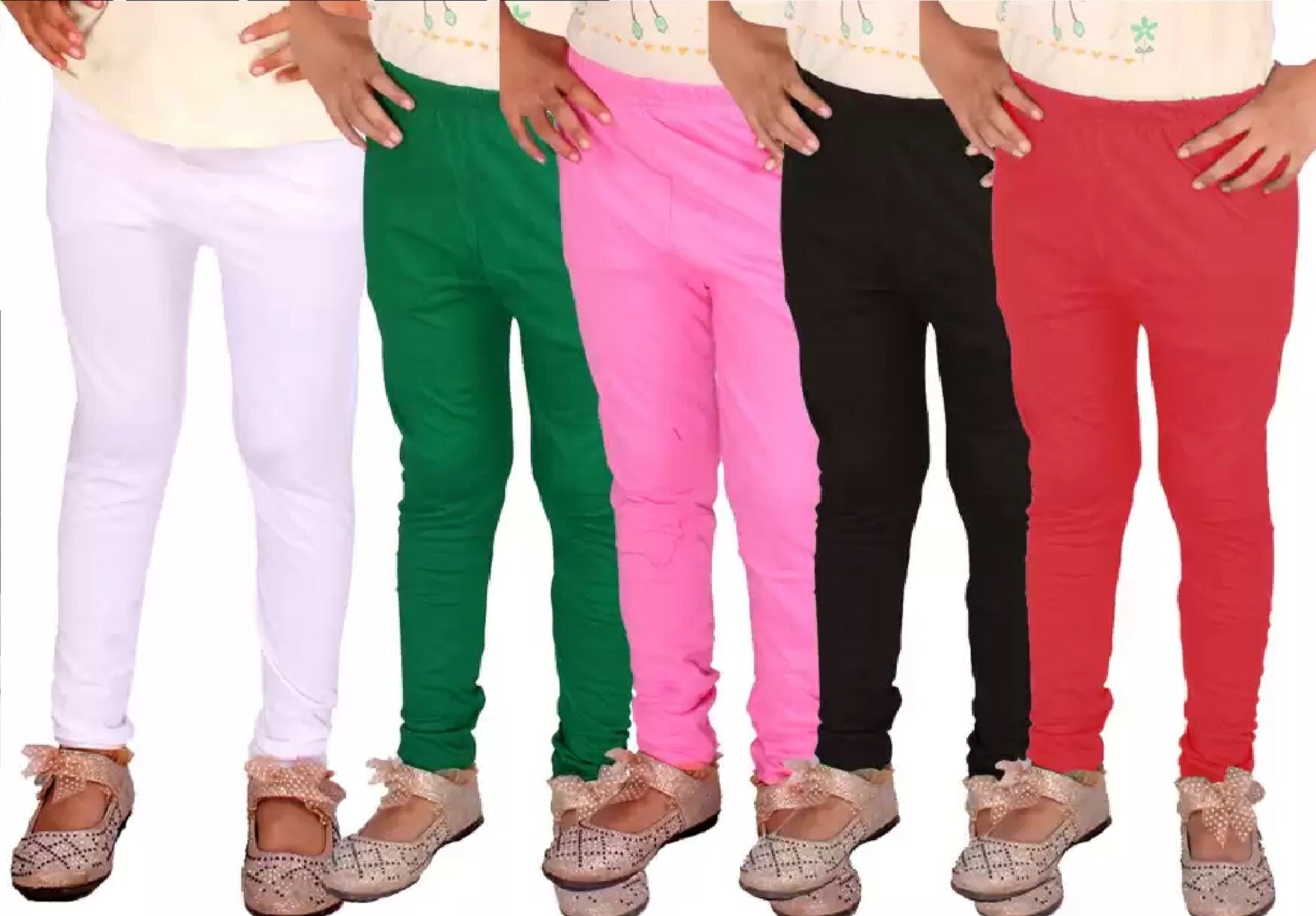 Cotton Legging for Girls (Pack of 5)