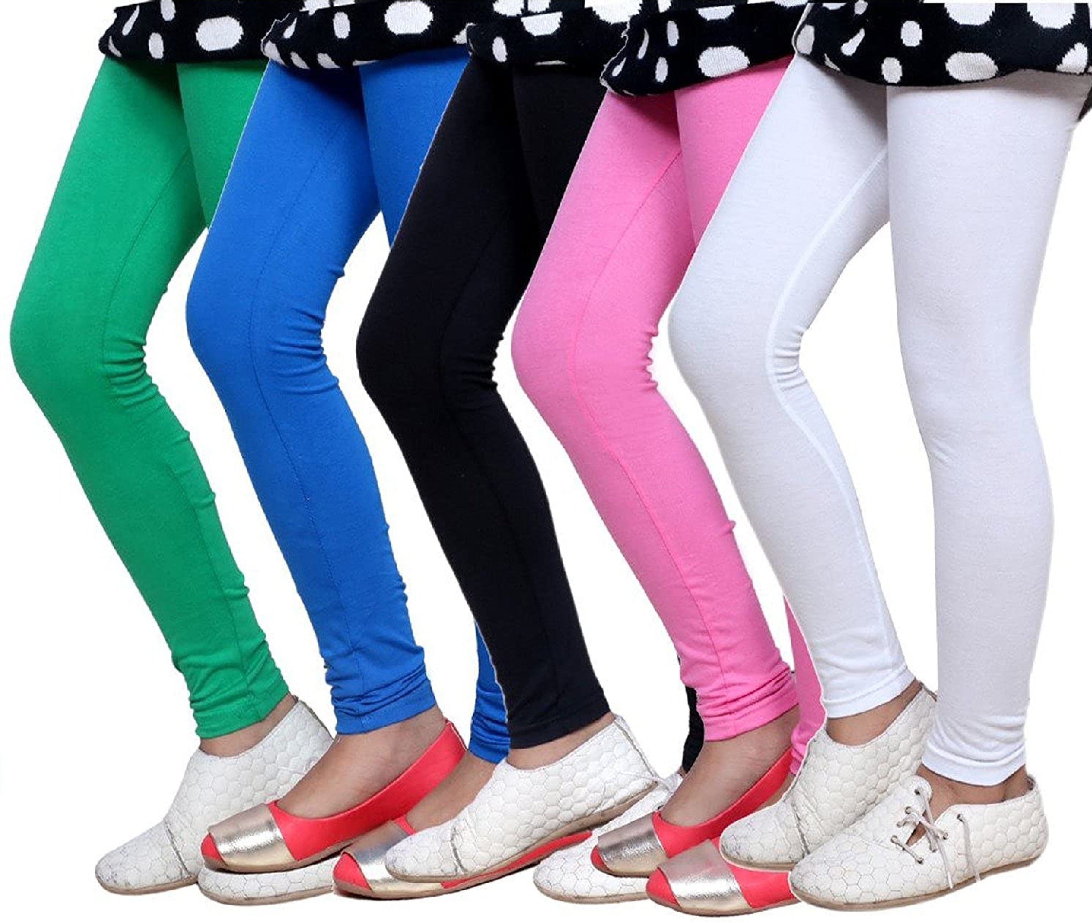 Cotton Legging for Girls (Pack of 5)