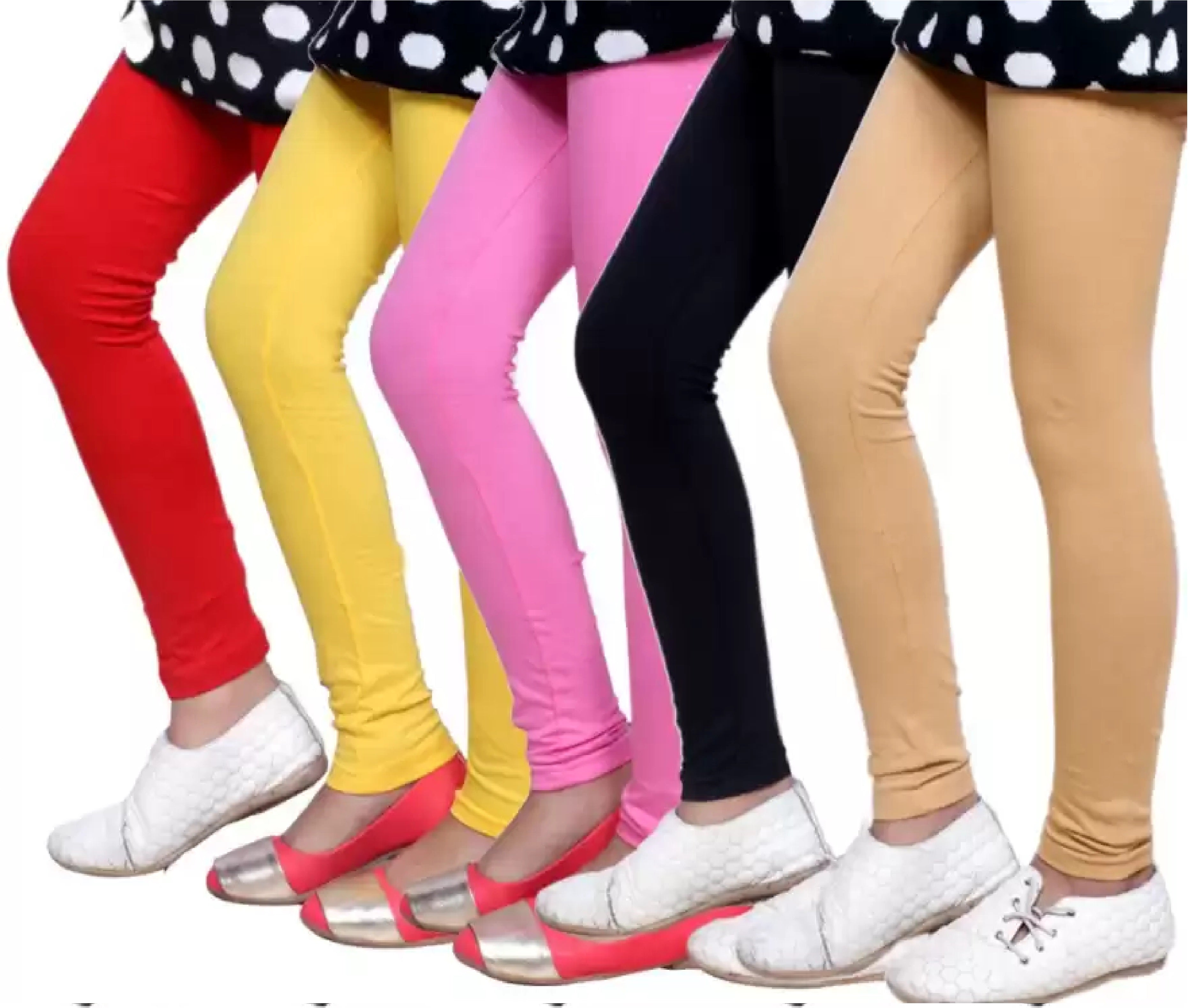 Cotton Legging for Girls (Pack of 5)