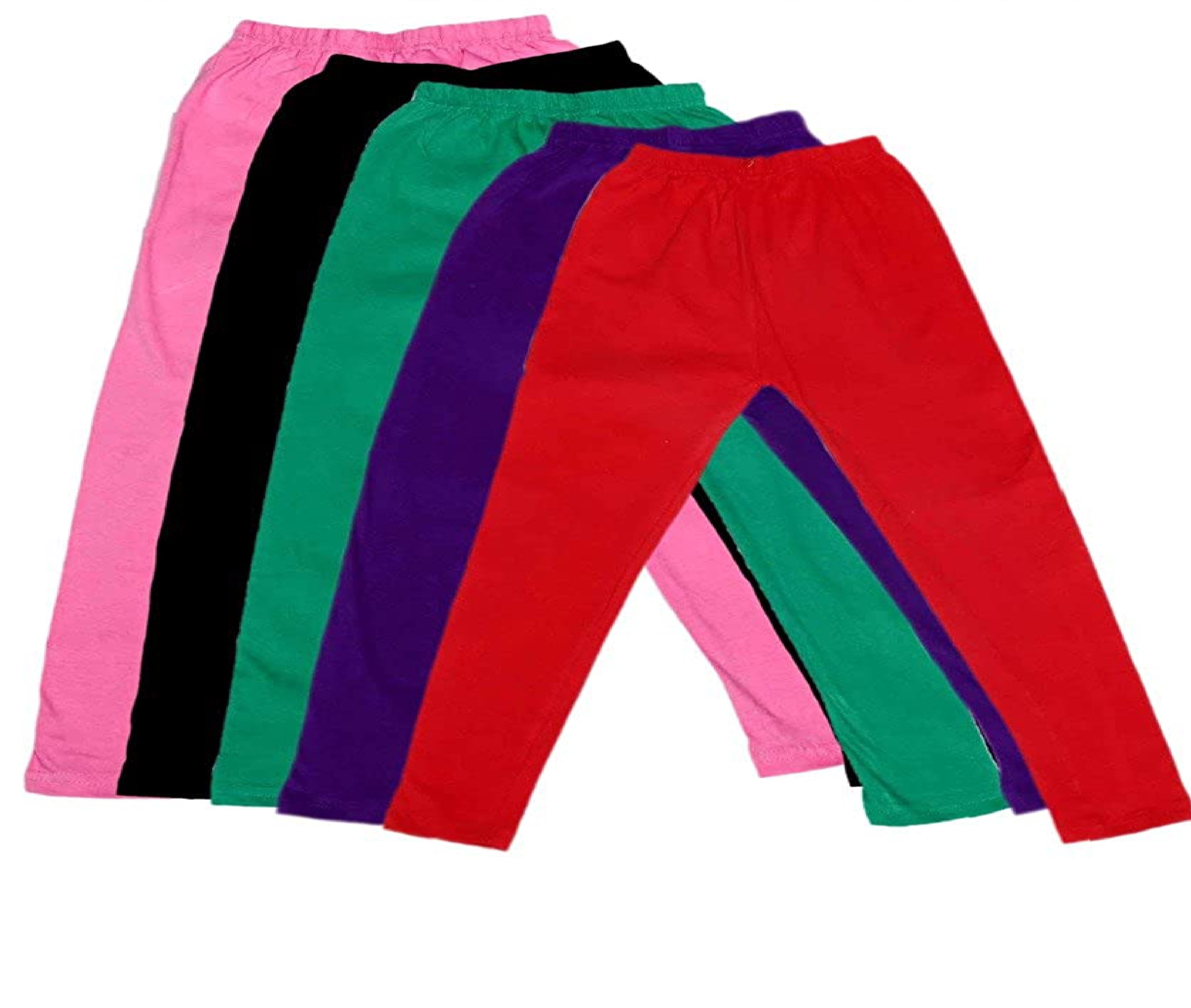 Cotton Legging for Girls (Pack of 5)