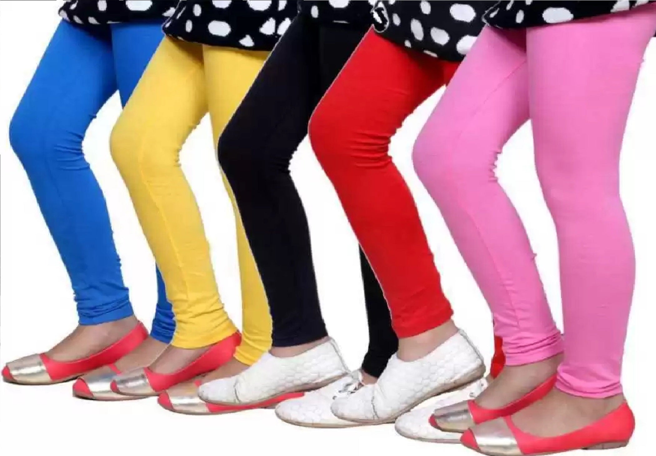 Cotton Legging for Girls (Pack of 5)