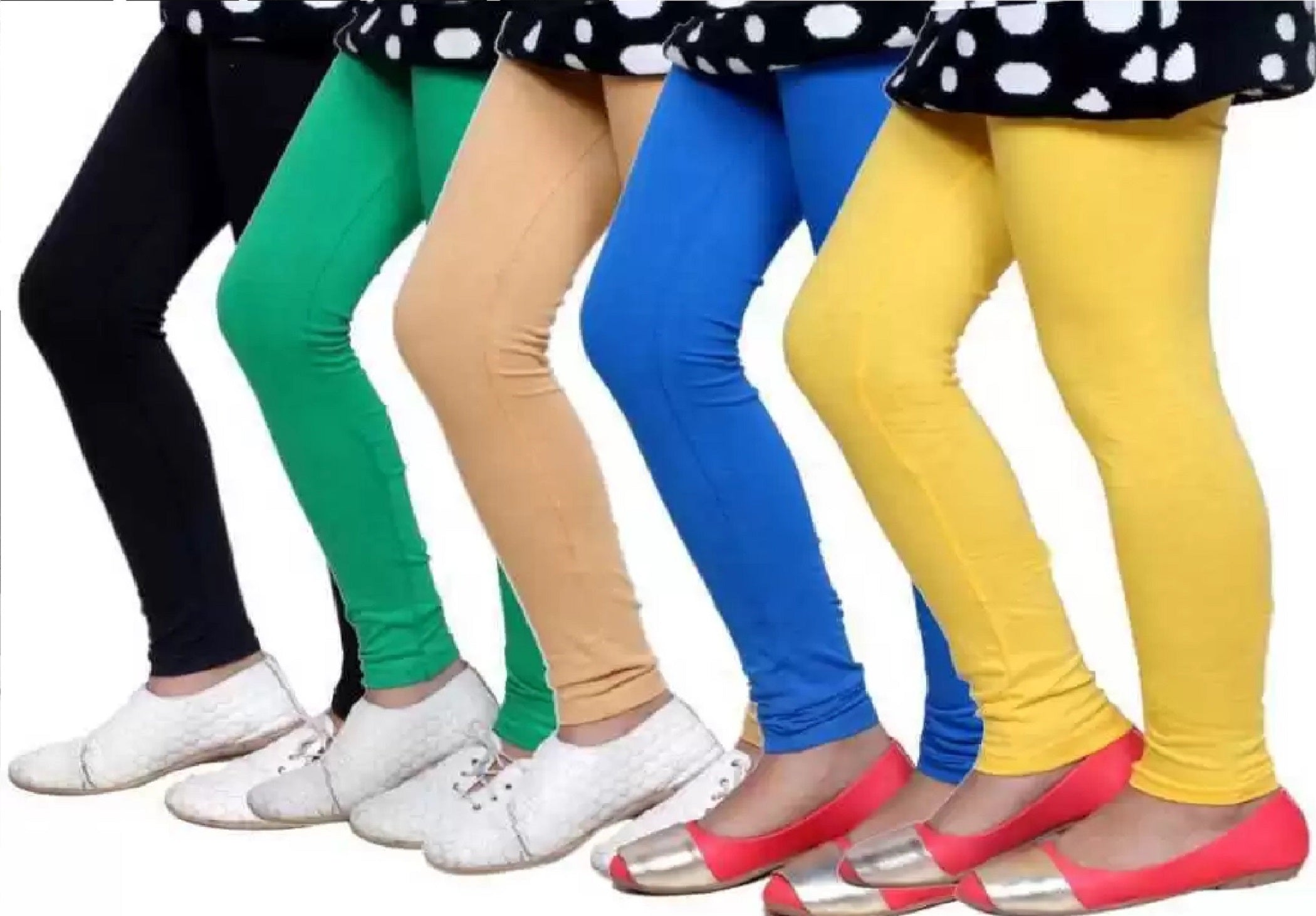 Cotton Legging for Girls (Pack of 5)