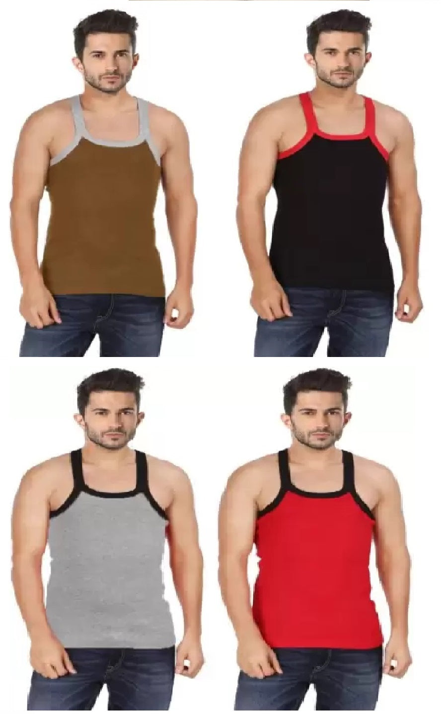 Gym Vest for Men (Pack of 2, 3, 4)