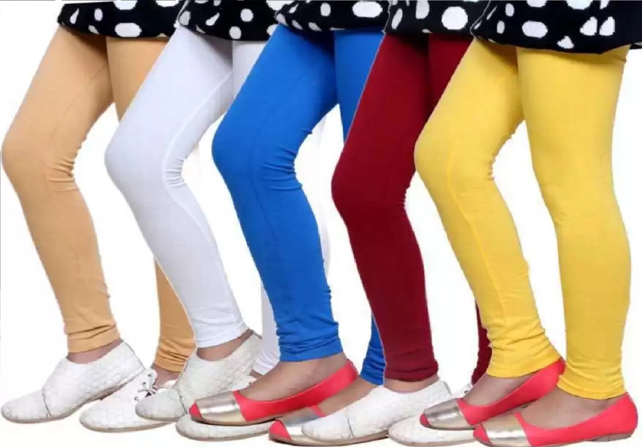 Cotton Legging for Girls (Pack of 5)