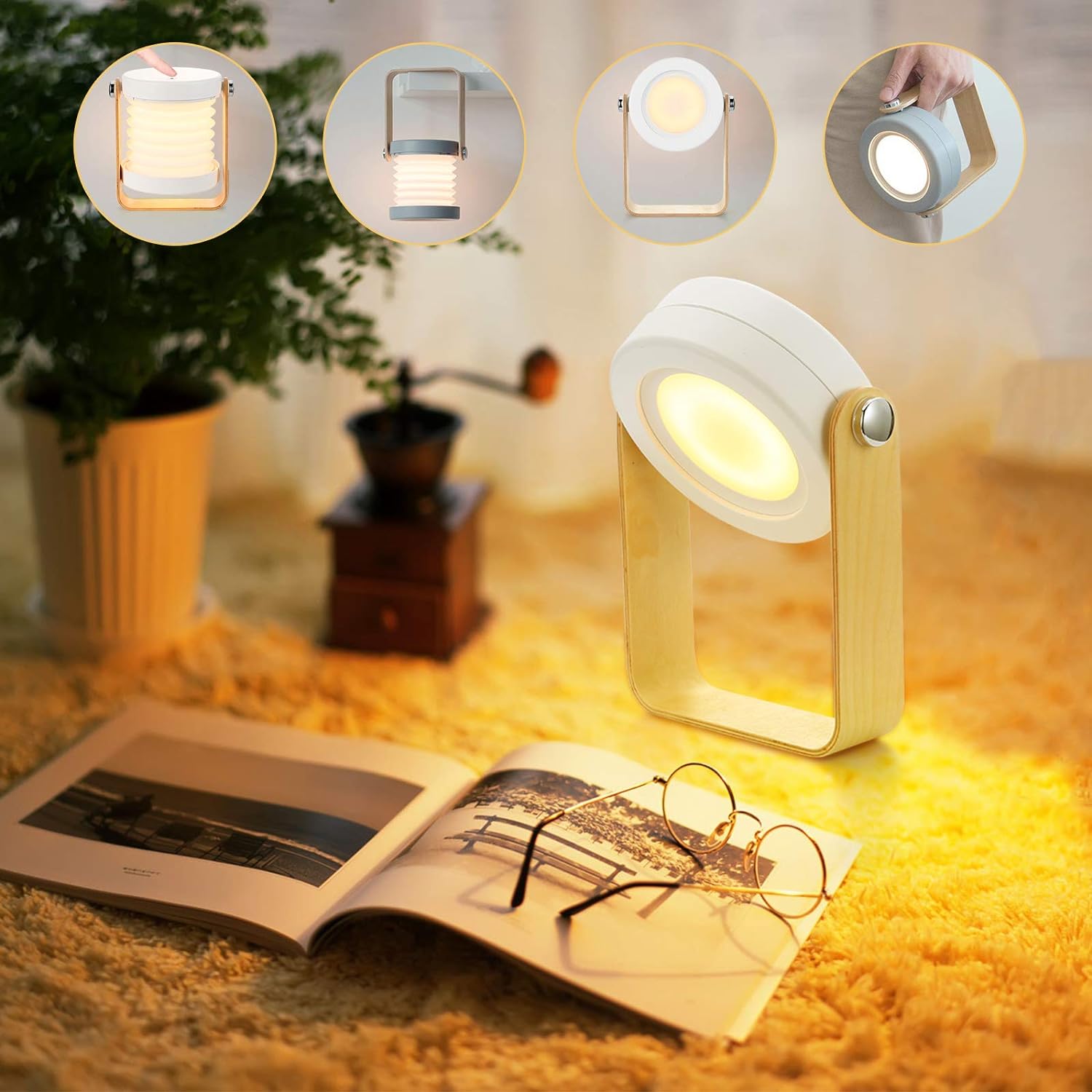 4-in-1 Collapsable Foldable Table Lamp