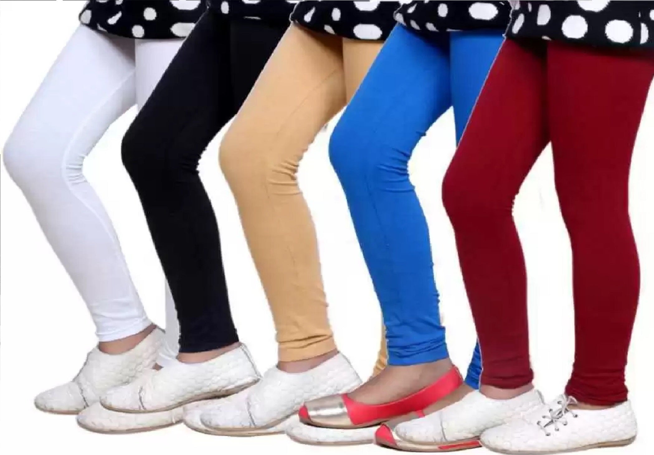 Cotton Legging for Girls (Pack of 5)