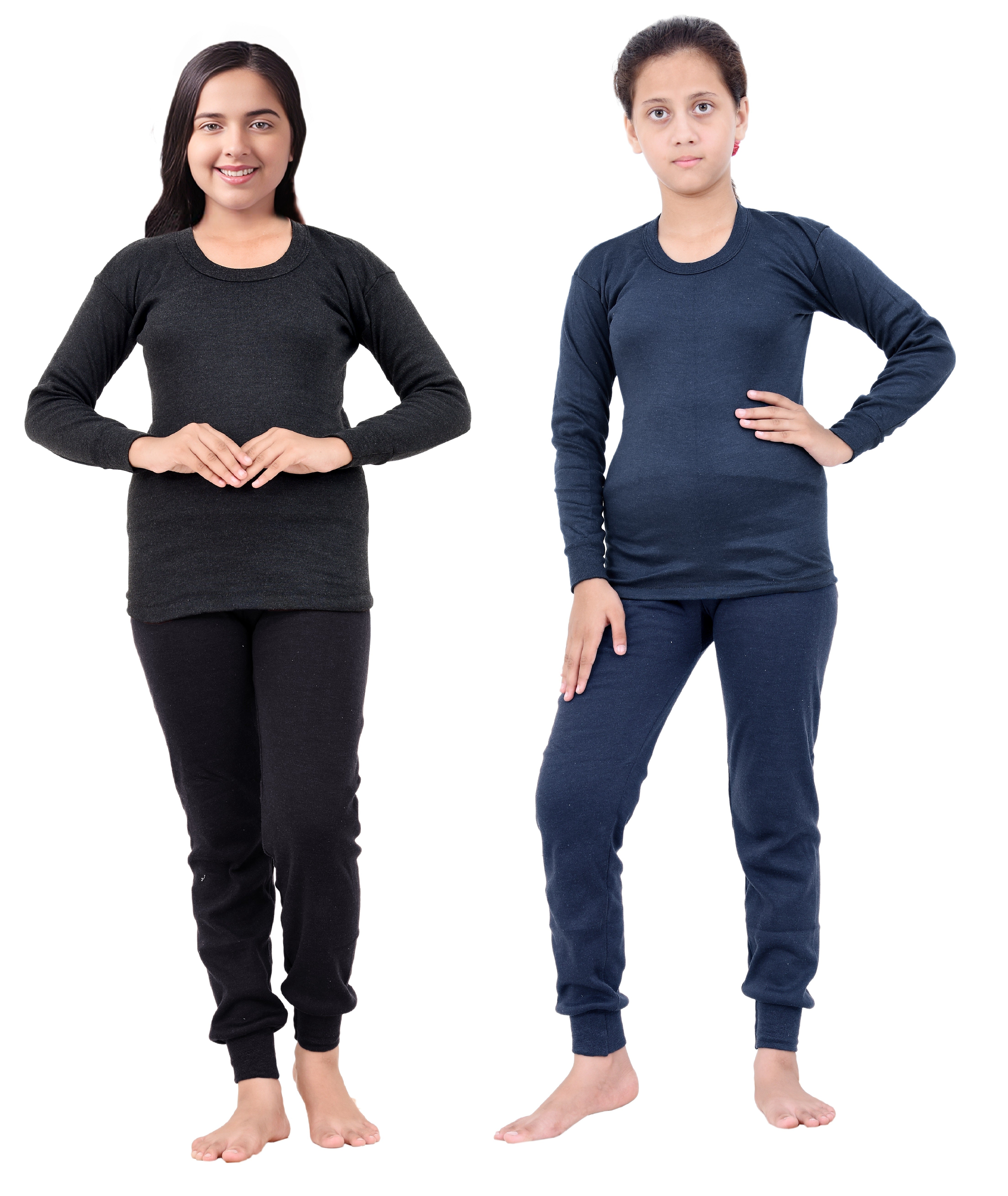 Thermal Wear Top Pajama Set for Girls (Pack of 2)