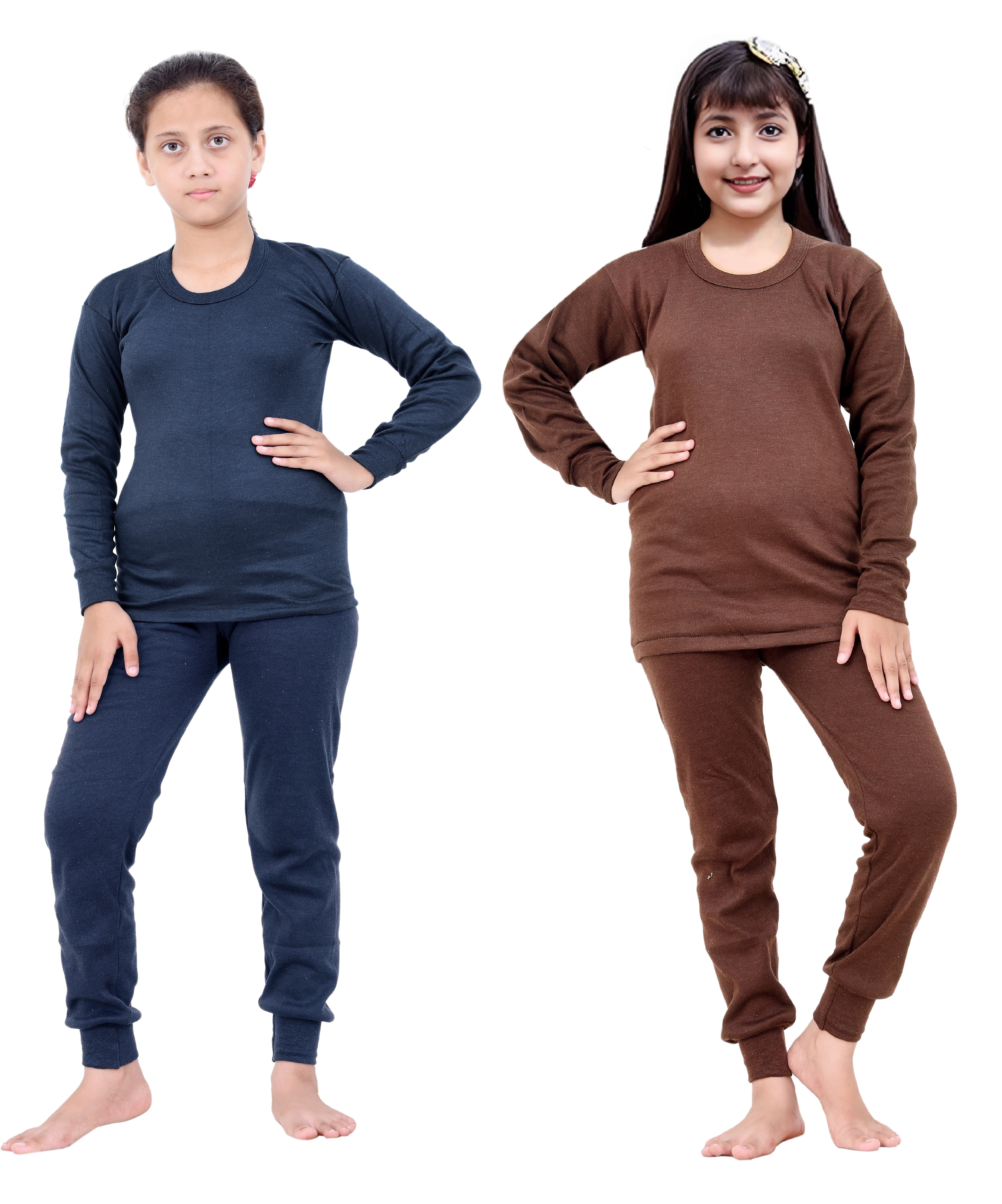 Thermal Wear Top Pajama Set for Girls (Pack of 2)