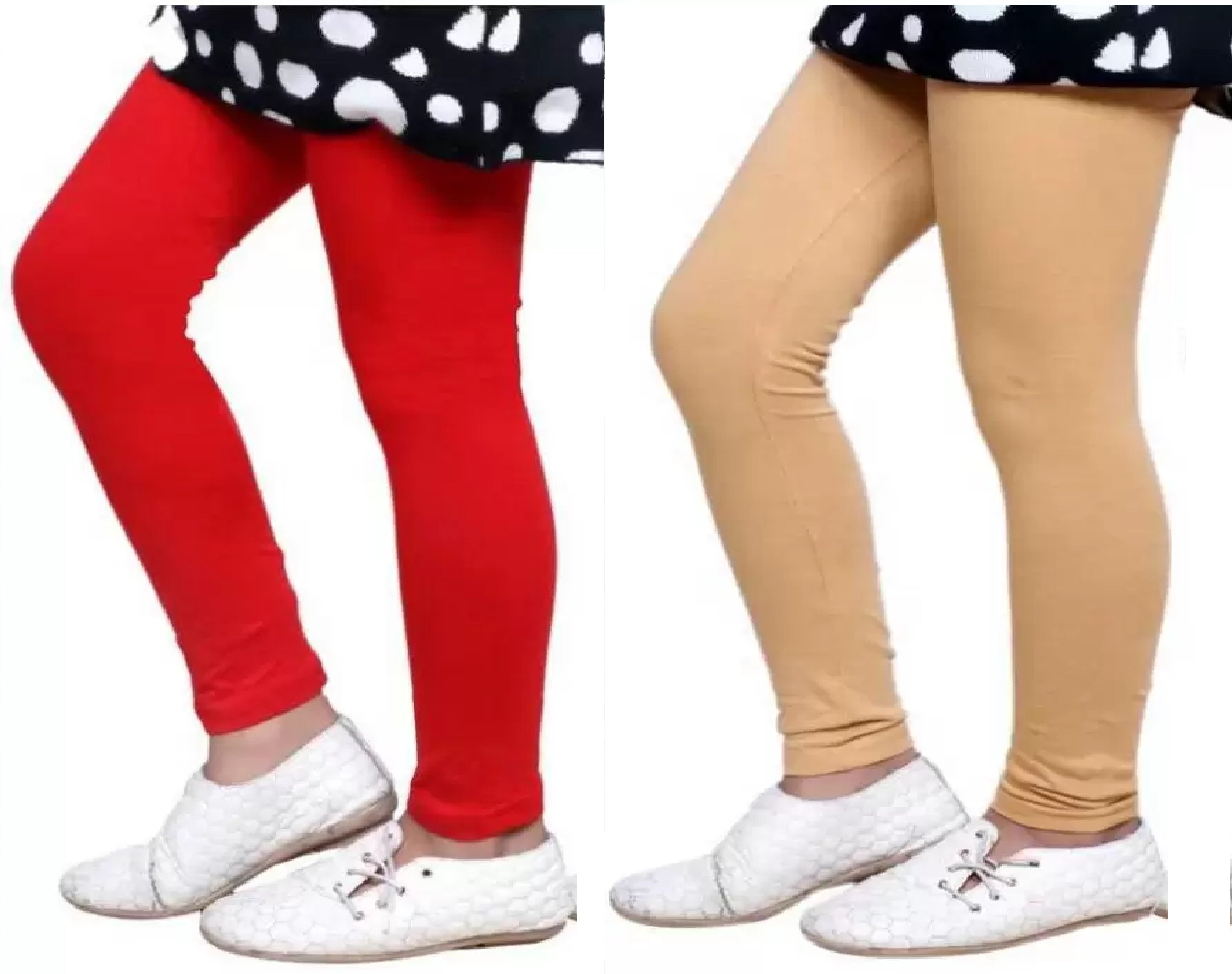 Cotton Legging for Girls (Pack of 2)
